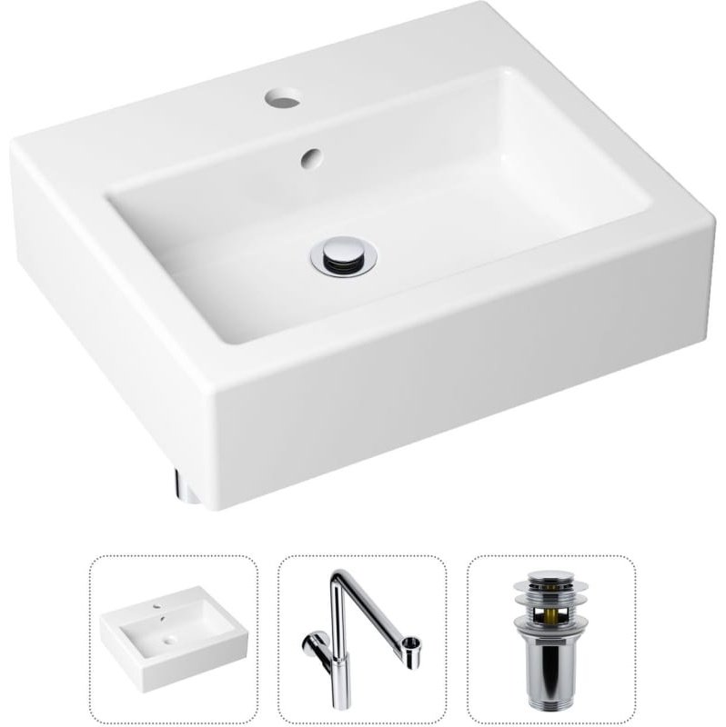 Раковина Lavinia Boho Bathroom Sink 21520694 накладная прямоугольная 41, санфарфор купить,NaN