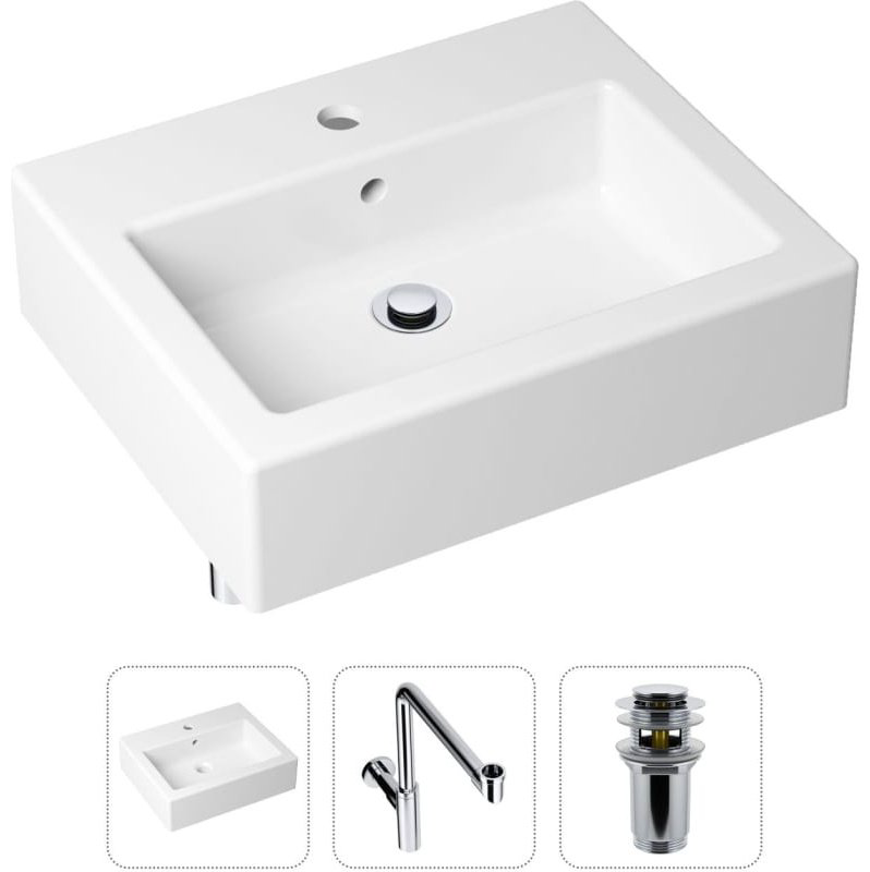 Раковина Lavinia Boho Bathroom Sink 21520694 накладная прямоугольная 41, санфарфор купить,NaN