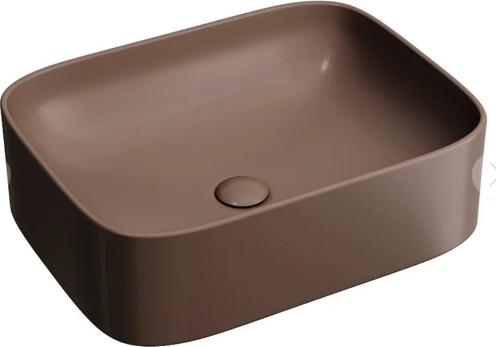 Раковина Ceramicanova CN6052MDB накладная прямоугольная 50, фарфор