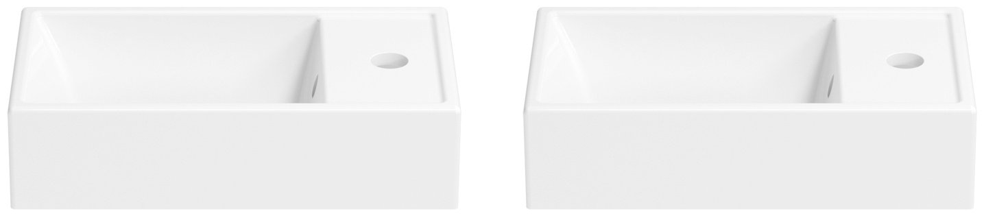 Раковина Wellsee WC Area 151801001 универсальная прямоугольная 22, фаянс купить,NaN