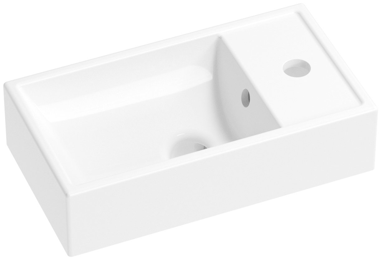 Раковина Wellsee WC Area 151801001 универсальная прямоугольная 22, фаянс купить,NaN