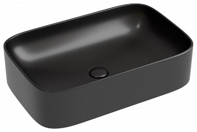 Раковина Ceramicanova CN6053MB накладная прямоугольная 60, санфарфор