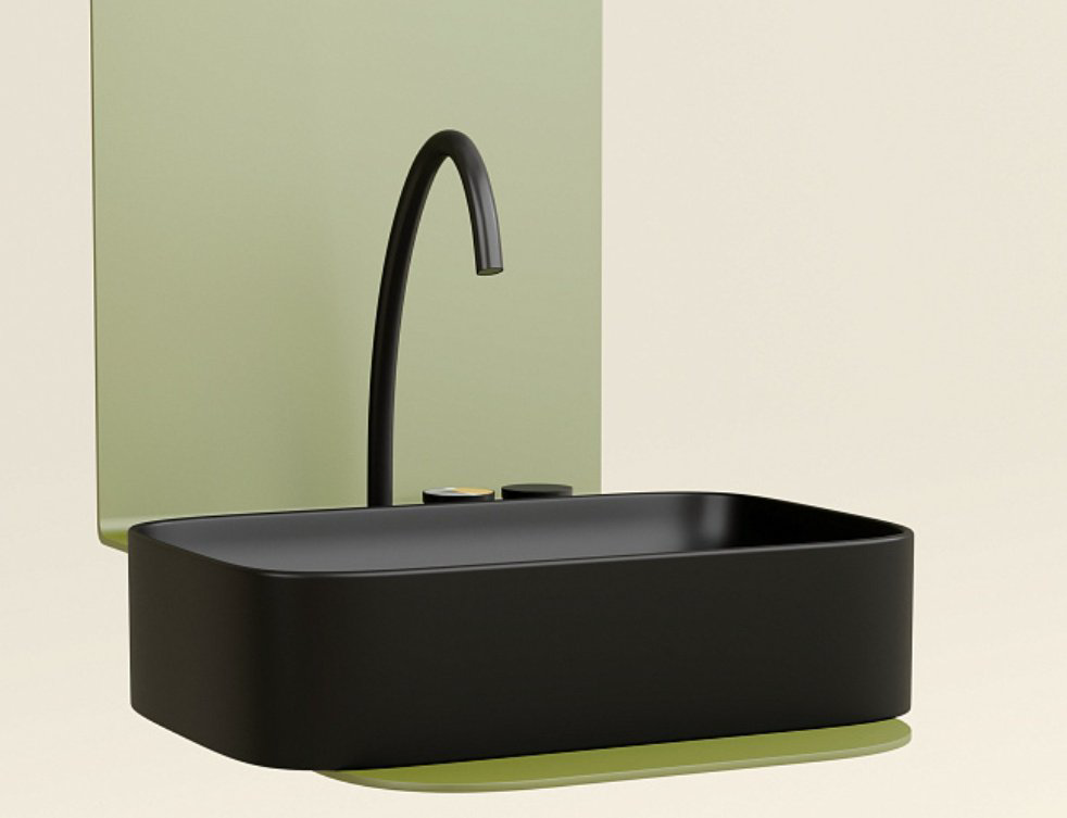 Раковина Ceramicanova CN6053MB накладная прямоугольная 60, санфарфор купить,320091