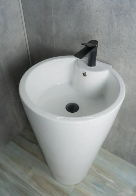 Раковина GID-ceramic Nb136 с пьедесталом круглая 50, керамика