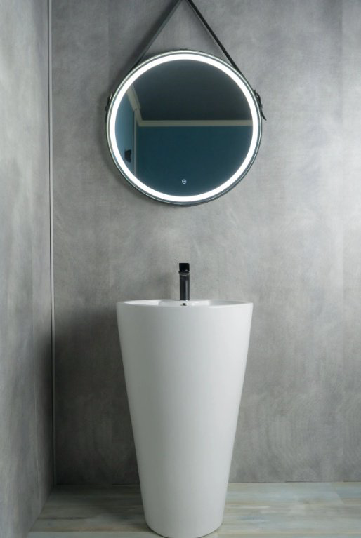 Раковина GID-ceramic Nb136 с пьедесталом круглая 50, керамика купить,398597