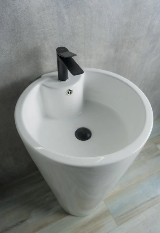 Раковина GID-ceramic Nb136 с пьедесталом круглая 50, керамика купить,398597