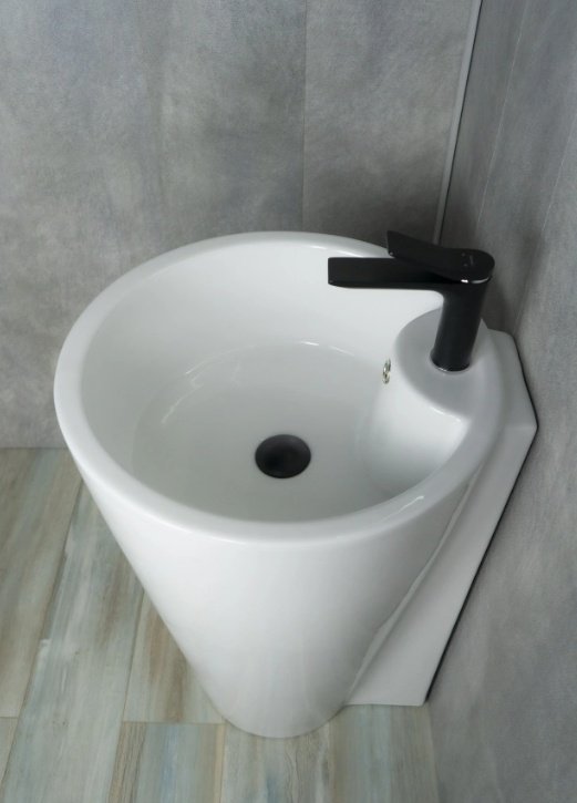 Раковина GID-ceramic Nb136 с пьедесталом круглая 50, керамика