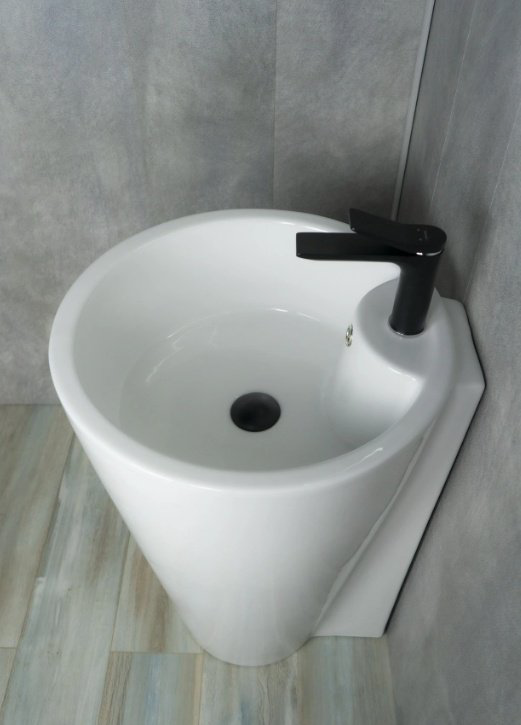 Раковина GID-ceramic Nb136 с пьедесталом круглая 50, керамика купить,398597