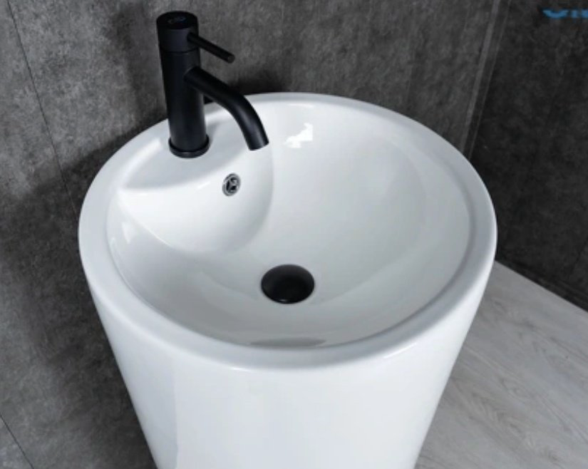 Раковина GID-ceramic Nb135 с пьедесталом круглая 46, керамика купить,371831