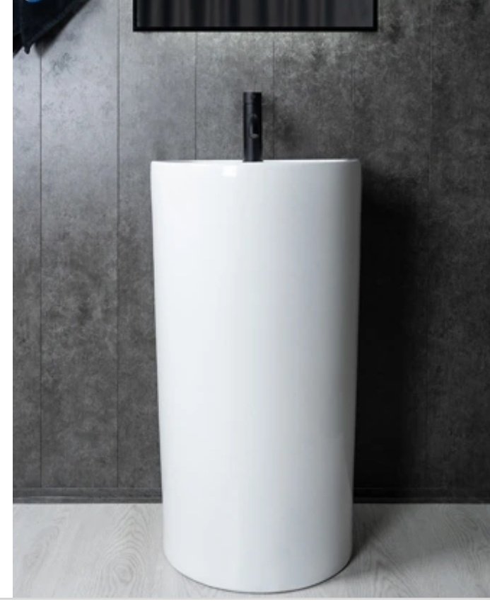 Раковина GID-ceramic Nb135 с пьедесталом круглая 46, керамика купить,0