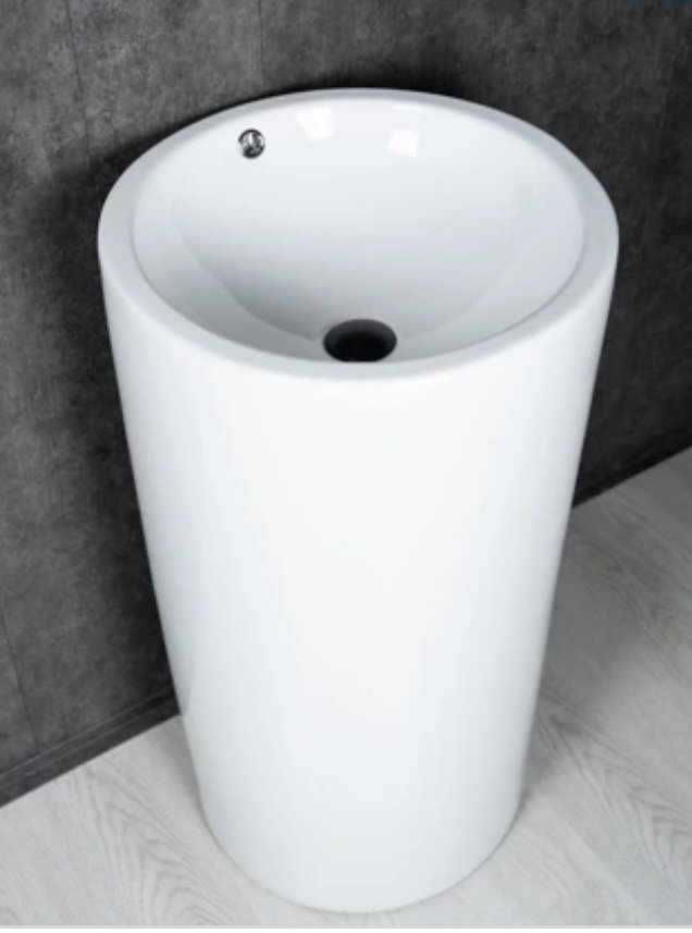 Раковина GID-ceramic Nb163 с пьедесталом круглая 46, керамика