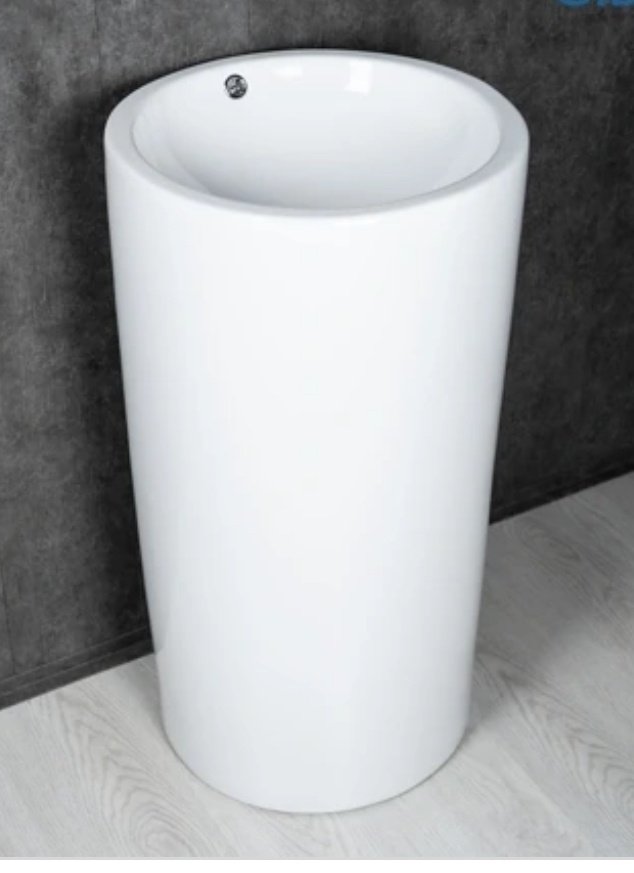 Раковина GID-ceramic Nb163 с пьедесталом круглая 46, керамика