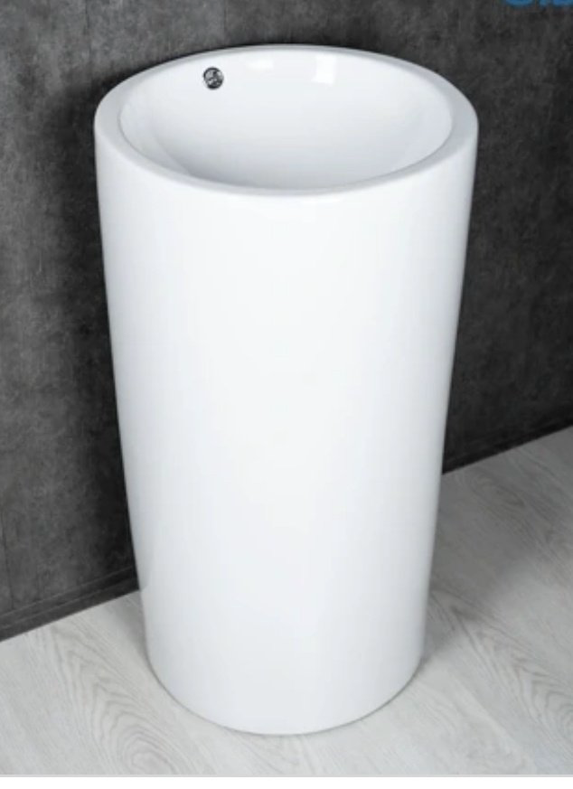 Раковина GID-ceramic Nb163 с пьедесталом круглая 46, керамика купить,371831