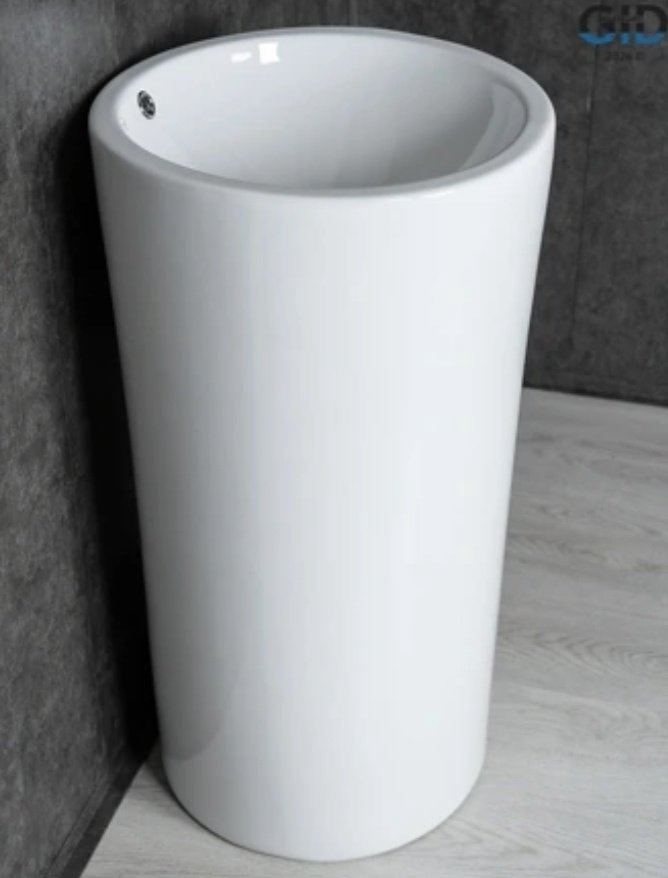 Раковина GID-ceramic Nb163 с пьедесталом круглая 46, керамика купить,371831