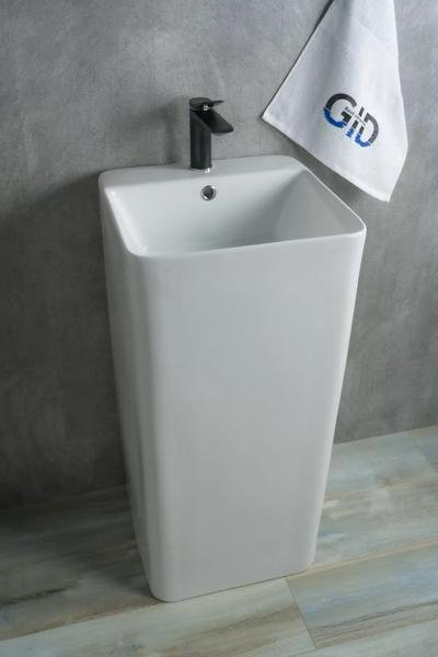 Раковина GID-ceramic 81117 Nb148 с пьедесталом нестандартная 41, керамика купить,287500