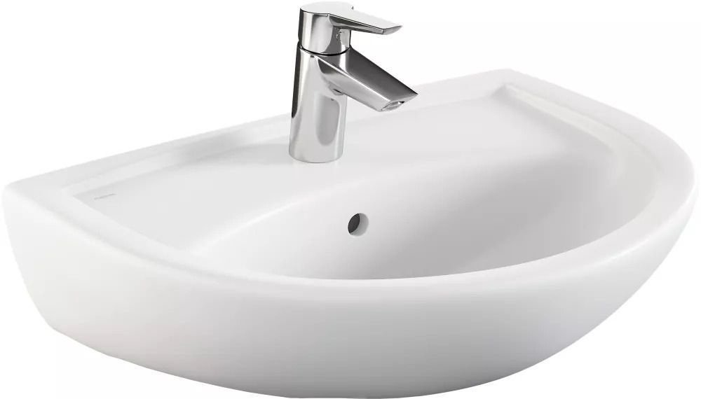Раковина Norm Fit 6895B099-1778 накладная полукруглая 60, фарфор