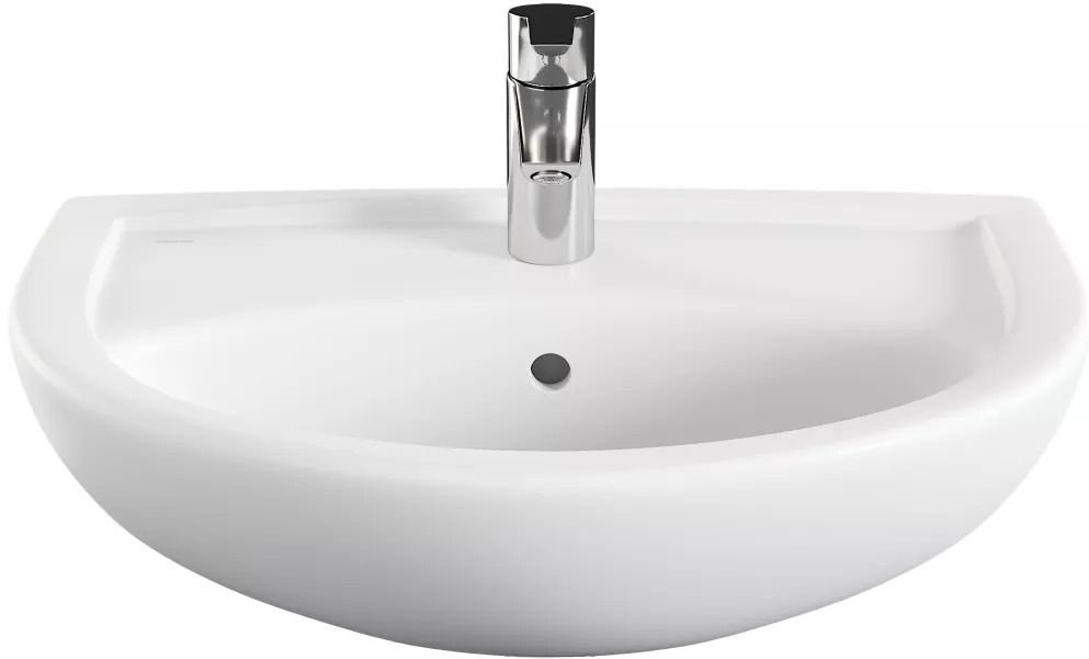 Раковина Norm Fit 6895B099-1778 накладная полукруглая 60, фарфор