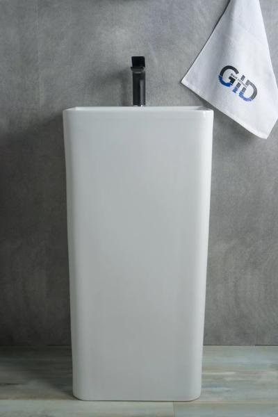 Раковина GID-ceramic 81117 Nb148 с пьедесталом нестандартная 41, керамика - ForteMarket Раковина GID-ceramic 81117 Nb148 с пьедесталом нестандартная 41, керамика купить,0