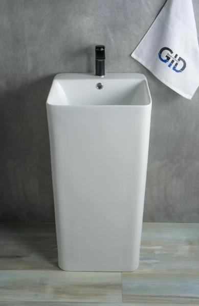 Раковина GID-ceramic 81117 Nb148 с пьедесталом нестандартная 41, керамика - ForteMarket Раковина GID-ceramic 81117 Nb148 с пьедесталом нестандартная 41, керамика купить,0