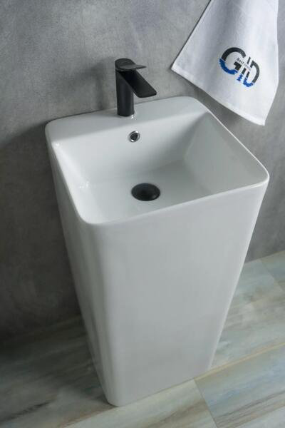 Раковина GID-ceramic 81117 Nb148 с пьедесталом нестандартная 41, керамика купить,287500