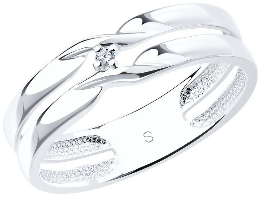 SOKOLOV 87010014-87020010 вес 4.33 г серебро, бриллиант - ForteMarket SOKOLOV 87010014-87020010 вес 4.33 г серебро, бриллиант купить,0