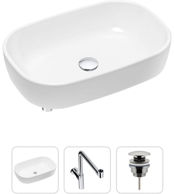 Раковина Lavinia Boho Bathroom Sink 21520046 накладная овальная 36, фарфор