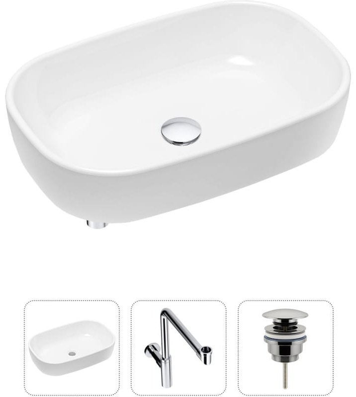 Раковина Lavinia Boho Bathroom Sink 21520046 накладная овальная 36, фарфор купить,NaN