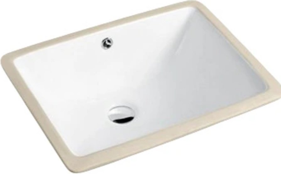 Раковина GID-ceramic YJ831 врезная прямоугольная 47, керамика