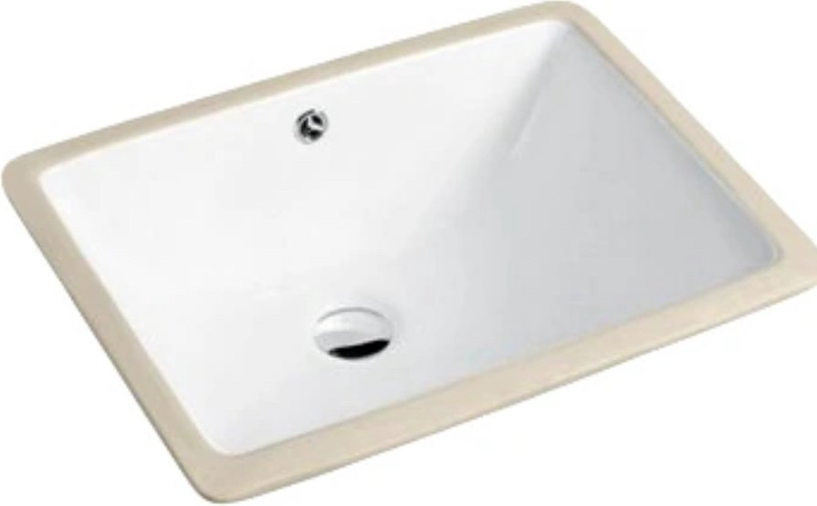 Раковина GID-ceramic YJ831 врезная прямоугольная 47, керамика