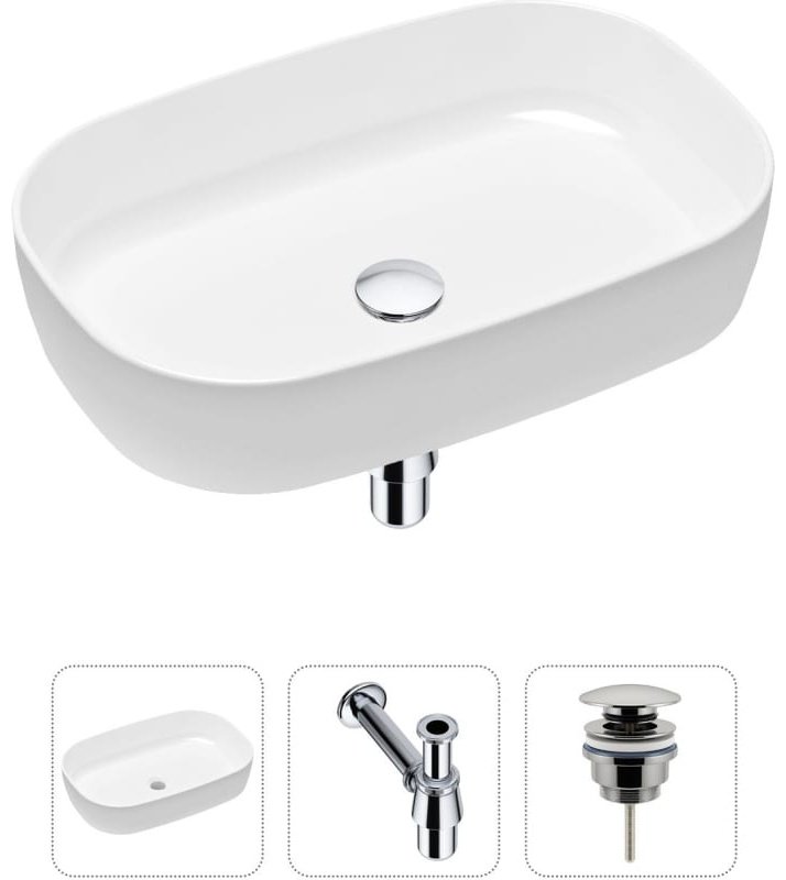 Раковина Lavinia Boho Bathroom Sink 21520058 накладная овальная 35.5, фарфор купить,NaN