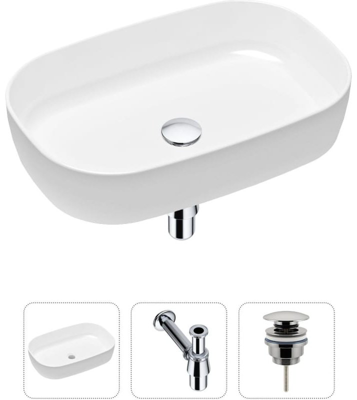 Раковина Lavinia Boho Bathroom Sink 21520058 накладная овальная 35.5, фарфор купить,NaN