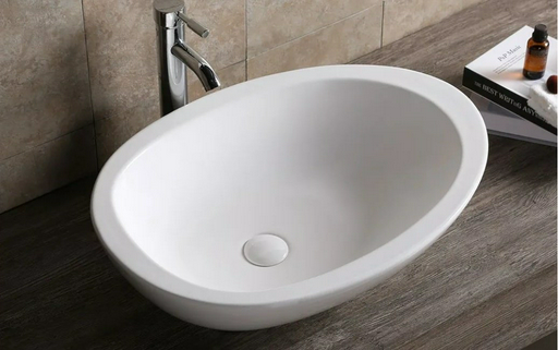 Раковина Cerutti CR1005 накладная овальная 48 см, фарфор