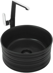 Раковина WeltWasser WW ELBACH 3272 MB накладная круглая 40.5 см, фаянс