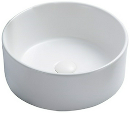 Раковина Ceramicanova CN6032MW накладная круглая 35.8, мрамор