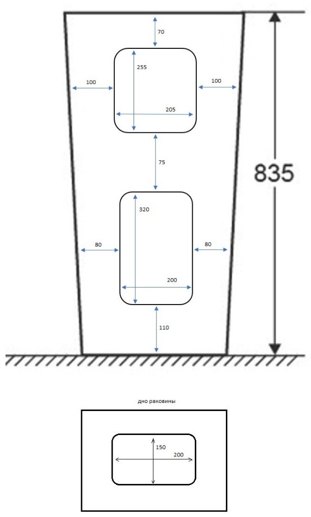 Раковина с пьедесталом 44 см Cerutti Vito CT7663 купить,255416