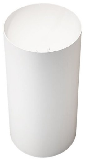 Раковина Vincea VBS-6SP01MW с пьедесталом круглая 40, керамика