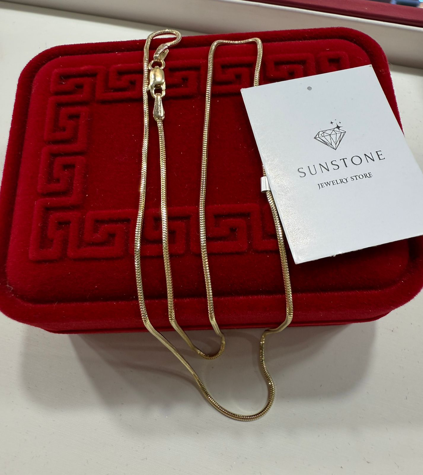 Цепь Sunstone S220 55см 3.5гр золото 585 купить,295000