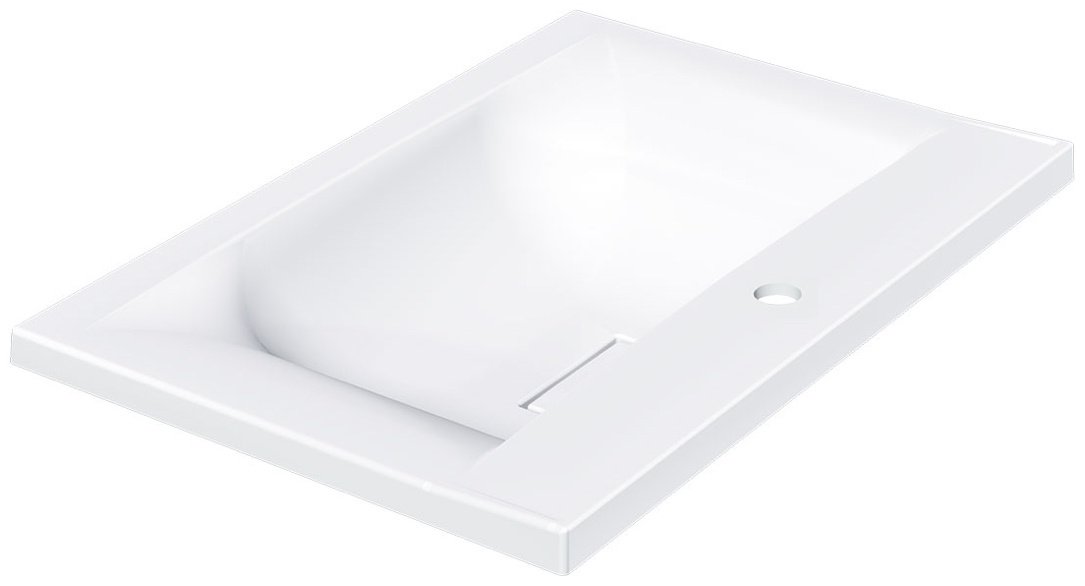 Раковина Vincea VCB-3M650W врезная прямоугольная 65, искусственный камень