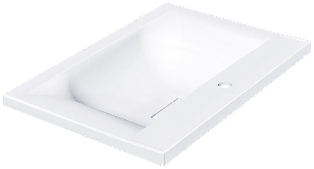Раковина Vincea VCB-3M650W врезная прямоугольная 65, искусственный камень купить,106200