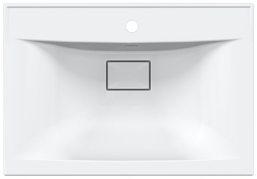 Раковина Vincea VCB-3M650W врезная прямоугольная 65, искусственный камень