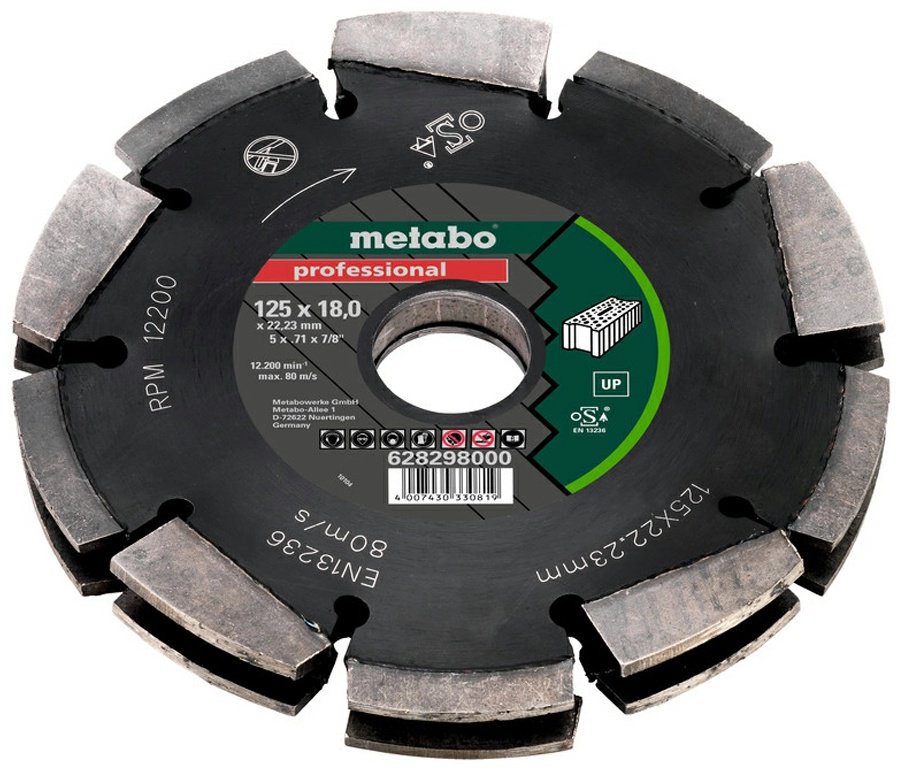 Пильный диск универсальный Metabo 628298000, 125x22.2 мм, 20Т