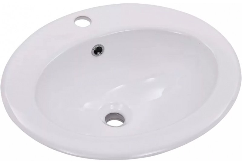 Раковина GID-ceramic 9413 накладная овальная 49, фаянс