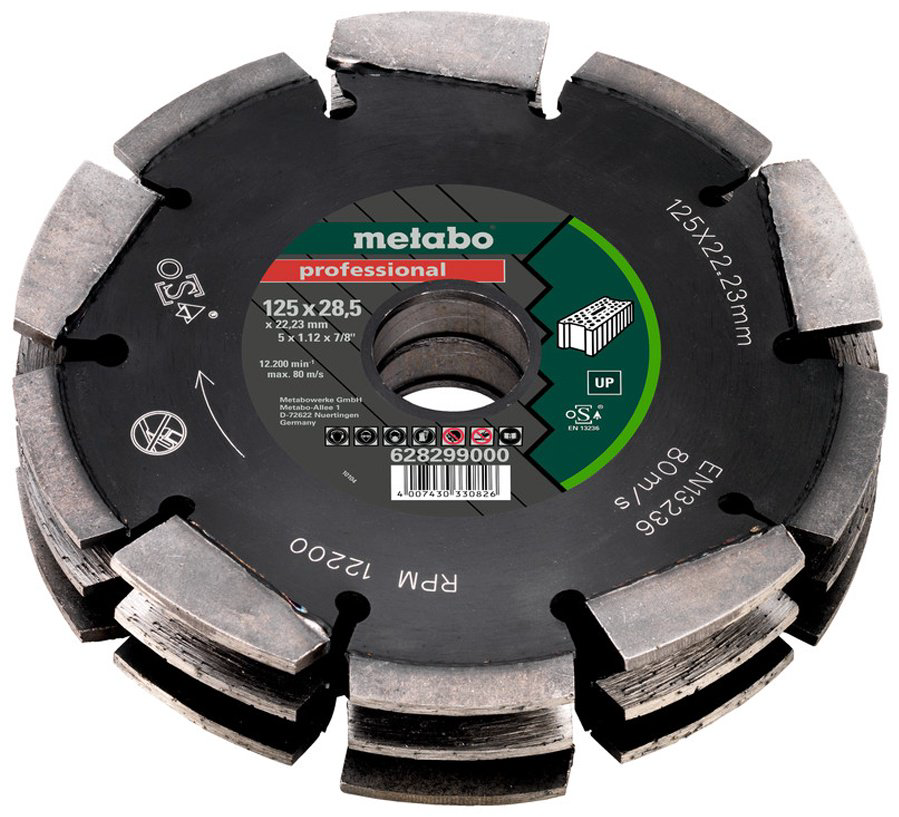 Пильный диск универсальный Metabo 628299000, 125x22.2 мм, 30Т