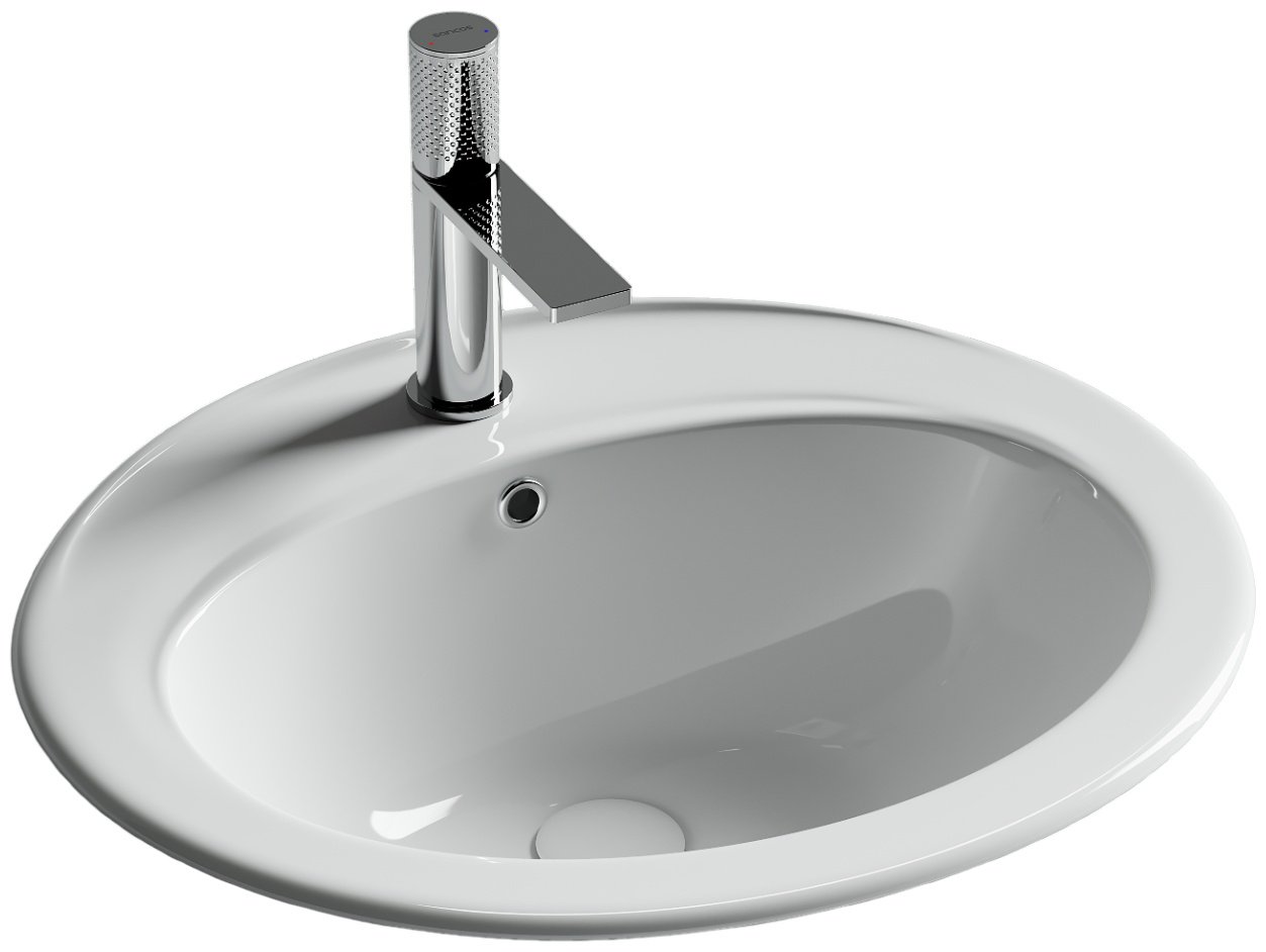 Раковина Ceramicanova CN6079 накладная овальная 49.5, мрамор