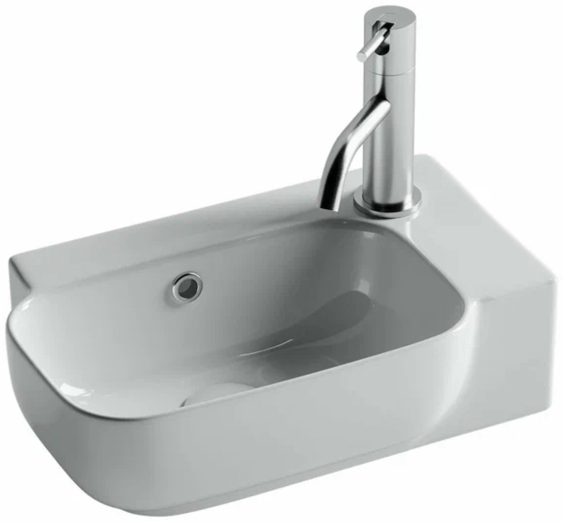 Раковина Ceramicanova CN6074L подвесная прямоугольная 40, санфарфор купить,NaN