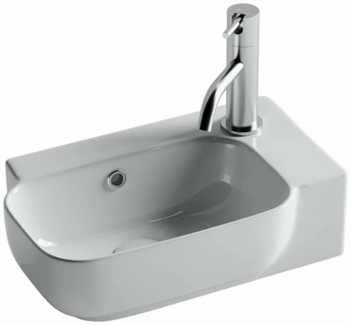 Раковина Ceramicanova CN6074L подвесная прямоугольная 40, санфарфор купить,NaN