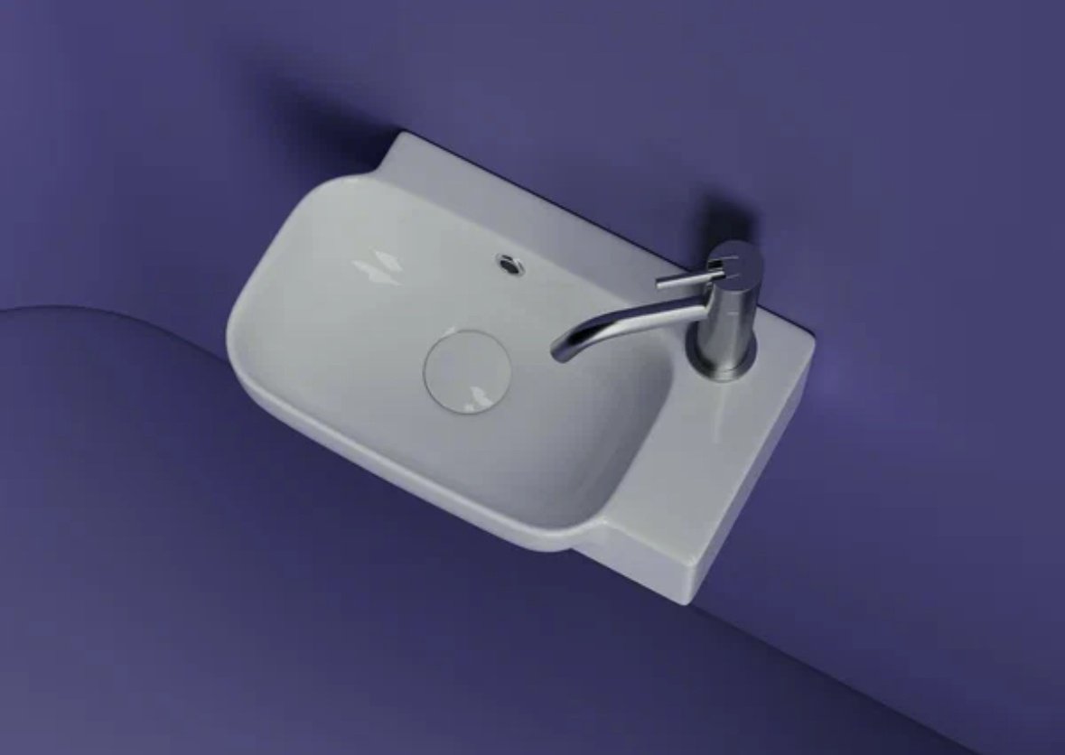 Раковина Ceramicanova CN6074L подвесная прямоугольная 40, санфарфор купить,NaN