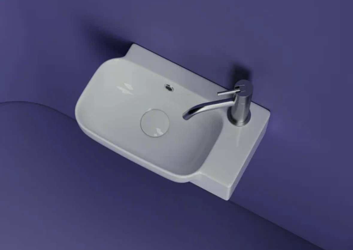 Раковина Ceramicanova CN6074L подвесная прямоугольная 40, санфарфор купить,NaN