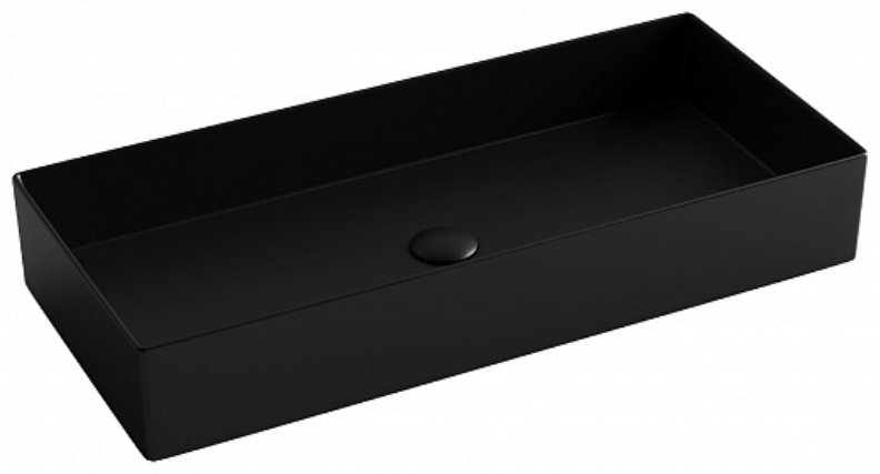 Раковина Ceramicanova CN6072MB накладная прямоугольная 80, санфарфор
