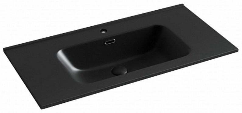 Раковина Ceramicanova CN7002MB врезная прямоугольная 91, санфарфор